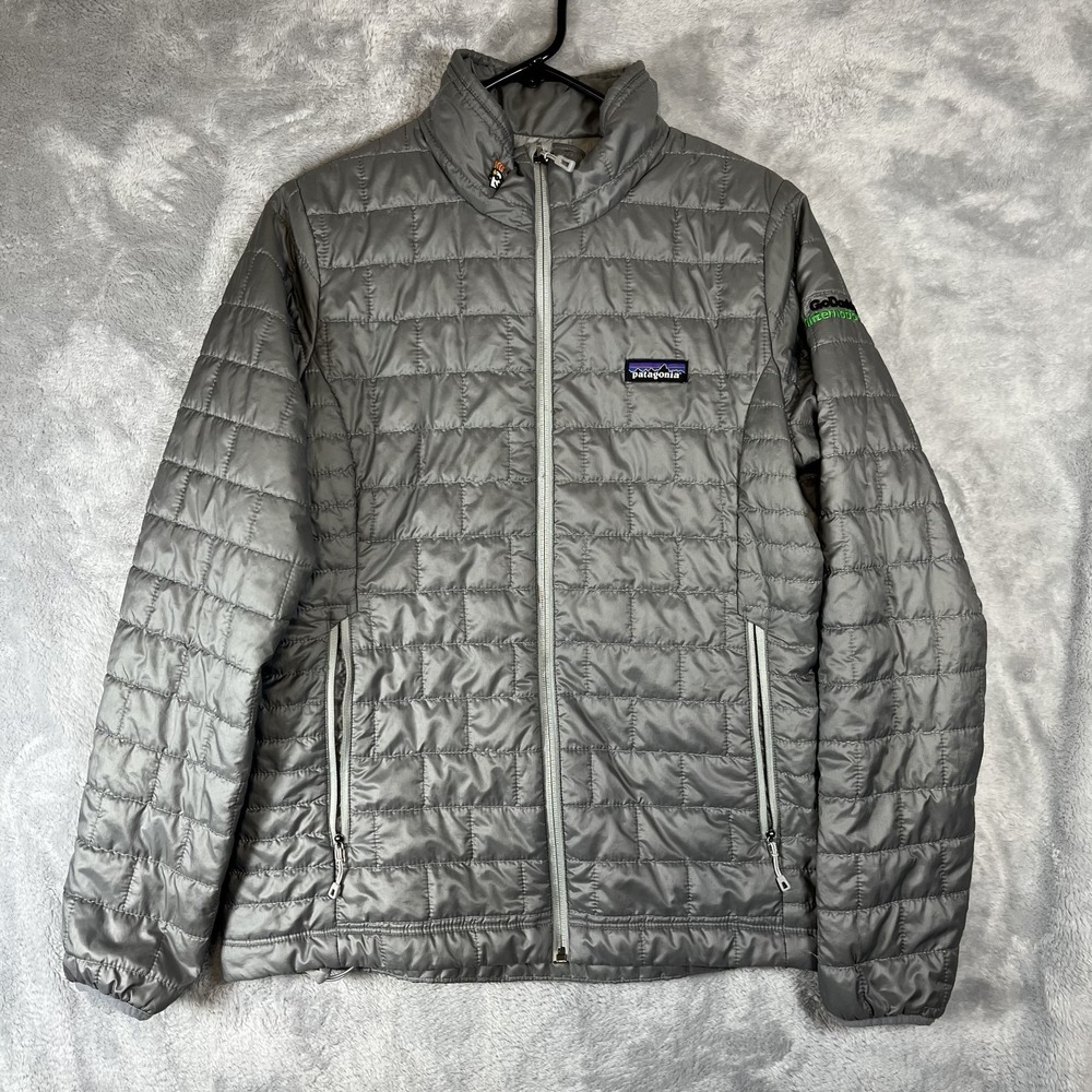 Patagonia Nano Puff Jacket Womens Small Gray Quilted Lightweight Warm 84217